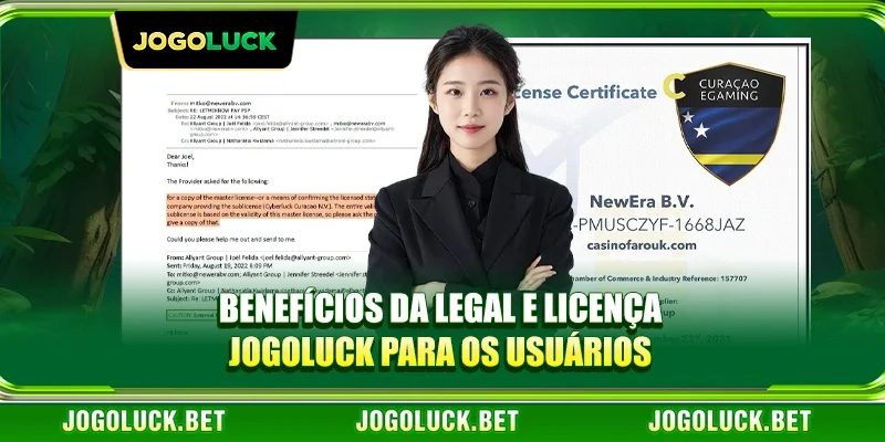 Benefícios da Legal e Licença JOGOLUCK para os Usuários