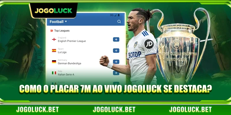 Como o Placar 7m ao vivo JOGOLUCK se destaca?
